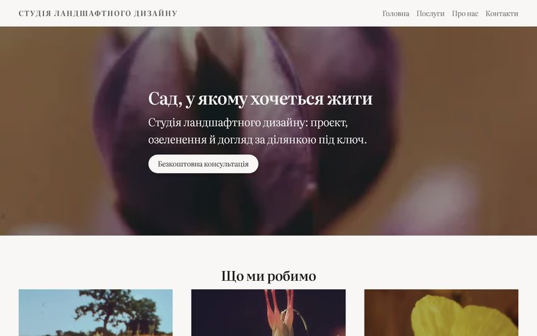 Дизайн «Вершки»